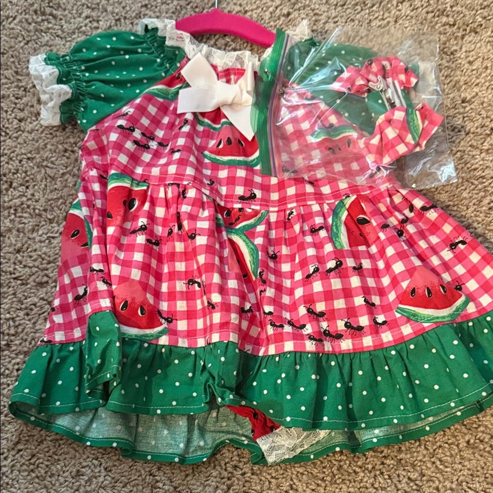 Watermelon Print Kids Costume Dress